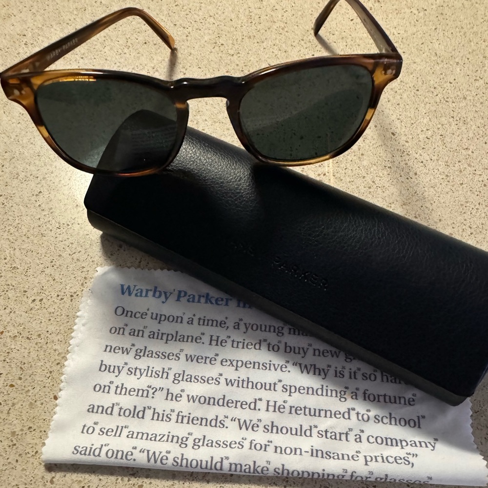 Elio Warby Parker Black Walnut WIDE fit